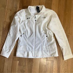 White Zip North Face